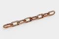 3D Render of Rusty Chain Royalty Free Stock Photo