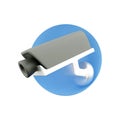 3D render Security camera. White CCTV surveillance system. 3d render illustration isolated on white background.