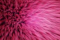 3D Render of shaggy carpet with wool material for backgrounds texture, close up of soft romantic pastel pink and fluffy