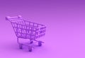 3D Render Shopping Cart Icon illustration Design