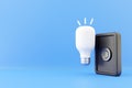 3d render smart lamp. 3d rendering smart lamp. 3d render smart lamp illustration