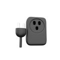 3d render smart plug icon on white for smart home app and wifi smart plug in modern. 3D render smart plug icon on white