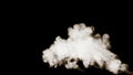 3d render of smoke isolated on black background