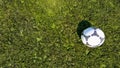 Soccer ball top view