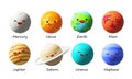 3D render Solar System planets set for kids