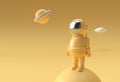 3d Render Spaceman Astronaut Cosmonaut 3d illustration Design