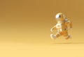 3d Render Spaceman Astronaut Running 3d illustration Design