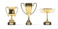 3d render of sport trophies
