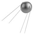 3d render of sputnik