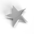 3D Render Star Icon Simple 3d Style Symbol