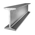 3d render of a steel i-beam on white background Royalty Free Stock Photo