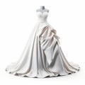 3d Female Wedding Dress Mannequin On White Background Royalty Free Stock Photo