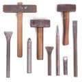 3d Render of Stonemasonry Tool Set Royalty Free Stock Photo