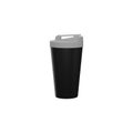 3D Render Style Bodum Travel Mug Icon In Grey And Black