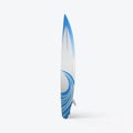 3D render of a surfboard on a white background Royalty Free Stock Photo