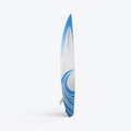 3D render of a surfboard on a white background Royalty Free Stock Photo