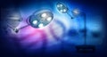 3d render of Surgical lamps Royalty Free Stock Photo