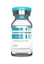 3d render of testosterone enanthate vial over white