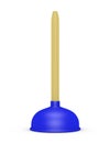 3d Render of a Toilet Plunger Royalty Free Stock Photo