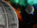 US Dollar and Euro planets