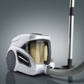 3d render of vacuum cleaner isolated on grey