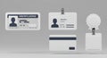 3D render of various identification and certification items. Includes a driver\'s Royalty Free Stock Photo