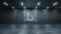 3d render The Vault Door In Bank Royalty Free Stock Photo