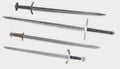 3d Render of Viking Swords Royalty Free Stock Photo