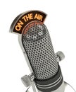 3d render of vintage microphone Royalty Free Stock Photo