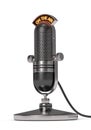 3d render of vintage microphone Royalty Free Stock Photo
