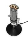 3d render of vintage microphone Royalty Free Stock Photo
