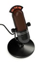3d render of vintage microphone Royalty Free Stock Photo