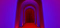 walkway arch, hallway, Long tunnel with arches
