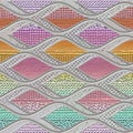 Carving waves pattern on background seamless texture, patchwork pattern, pastel color, grunge texture, 3d illustration