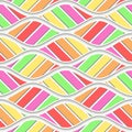 Carving waves pattern on background seamless texture, patchwork pattern, pastel color, stripes texture, 3d illustration