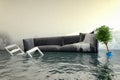 3d render - Water damager