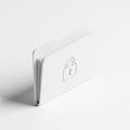 3D Render of a White Folder Icon with a Lock Symbol on a White Background file document Royalty Free Stock Photo