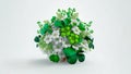 Clover Bouquet Against Background. St. Patrick\'s Day Concept