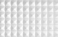 3d render white triangle background. Paper pyramid geometric abstract illustration Royalty Free Stock Photo