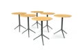 3d render of wooden tables