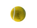 3D render of yellow tennis ball