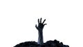 3d render Zombie hand crawling out of the ground Royalty Free Stock Photo