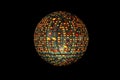 3d abstract figure sphere starship texture Royalty Free Stock Photo