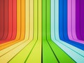 3d rendered, abstract rainbow