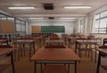 Class Room 3D rendered Background