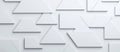 A 3D rendered background featuring a modern white triangle in an abstract style, with space left for text. Royalty Free Stock Photo