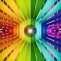 3d rendered, colorful rainbow abstract eye Royalty Free Stock Photo