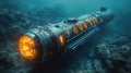 3D rendered deep sea submersible Royalty Free Stock Photo