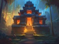 3d rendered illustration of beautiful ancient temple