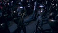 3d rendered illustration of Digital Cyber Humanoid Robots Dances in a party